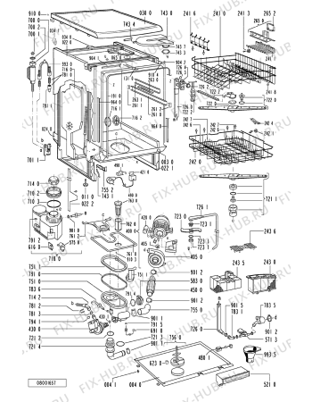 Схема №2 ADP 2656 WHM с изображением Панель для посудомойки Whirlpool 481245370743