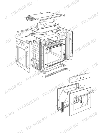 Схема №1 LMFSII с изображением Обшивка для электропечи DELONGHI 35F6002SDA