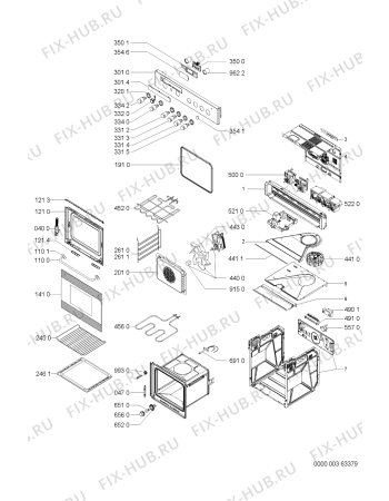 Схема №1 AKZ 502 INOX с изображением Панель для духового шкафа Whirlpool 481245248858