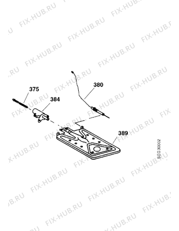 Взрыв-схема плиты (духовки) Electrolux GHL2-4SW - Схема узла Functional parts