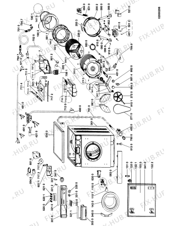Схема №1 AWG 342 с изображением Обшивка для стиралки Whirlpool 481945319893