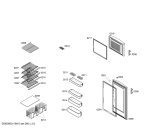 Схема №2 3FE2760B с изображением Дверь для холодильной камеры Bosch 00471277