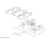 Схема №1 NGT64510AD 5 QUEIM INOX с изображением Поверхности горелок для плиты (духовки) Bosch 00181848