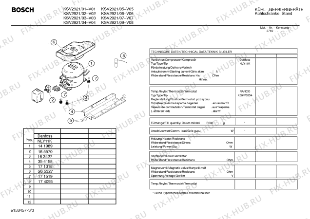 Взрыв-схема холодильника Bosch KSV2921 - Схема узла 03