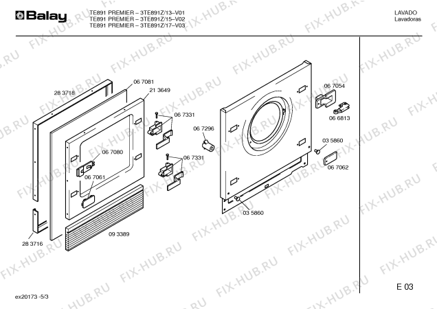 Схема №5 5TS410A с изображением Кабель для стиральной машины Bosch 00297308