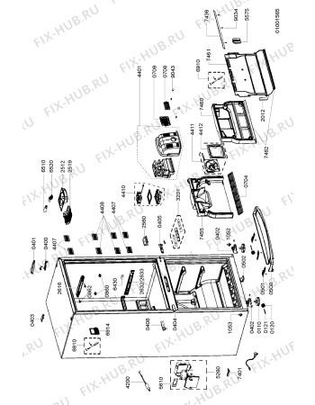 Схема №3 ARC 8140 с изображением Затычка для холодильника Whirlpool 481244079191