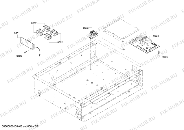 Схема №8 PRL304EH с изображением Кабель для духового шкафа Bosch 00646668