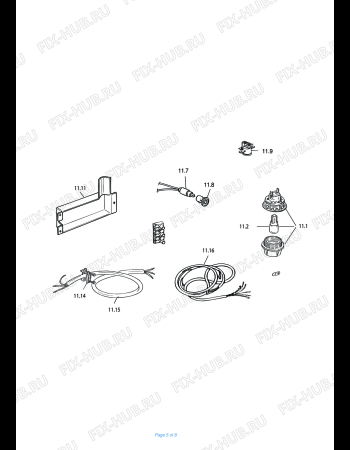 Взрыв-схема плиты (духовки) DELONGHI GEB 664 S - Схема узла 5
