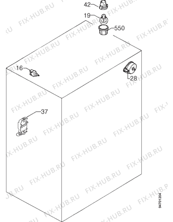 Взрыв-схема плиты (духовки) Zanussi Z95GT - Схема узла Electrical equipment 268