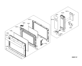 Схема №1 PCMF 222220 X с изображением Дверка для микроволновки Whirlpool 482000004199