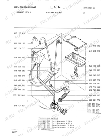 Взрыв-схема стиральной машины Aeg LAV1034 U - Схема узла Section5