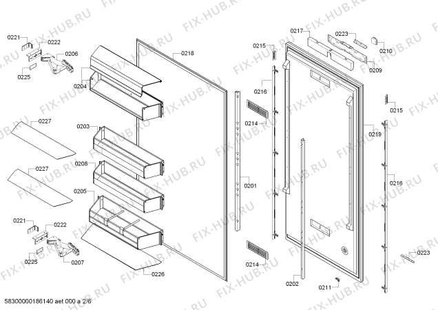 Схема №6 RC472701 с изображением Изоляция для холодильной камеры Bosch 00715111
