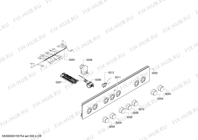 Схема №4 HGV73W350J с изображением Кабель для электропечи Bosch 00622863
