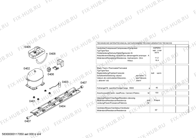 Схема №4 4KF3840A с изображением Дверь для холодильной камеры Bosch 00242669