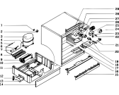 Схема №1 RSP1636 (F008706) с изображением Рамка для холодильной камеры Indesit C00129914