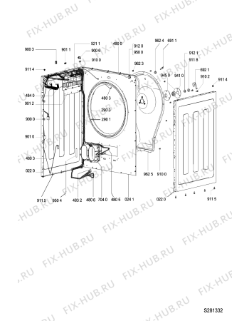 Схема №6 TRK 4060 с изображением Вкладыш для сушилки Whirlpool 481245211094