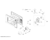 Схема №4 BF425LMW0 с изображением Дверь для микроволновки Siemens 00145998