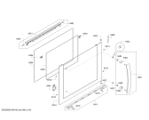 Схема №5 3HB528XDP с изображением Фронтальное стекло для плиты (духовки) Bosch 00688424