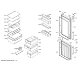 Схема №1 KGN39XI40 с изображением Дверь для холодильной камеры Bosch 00712897