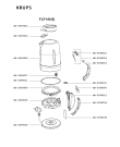 Схема №1 FLF1S4(0) с изображением Тэн для электрочайника Krups MS-5999909