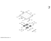 Схема №4 3CV448B с изображением Ручка конфорки для плиты (духовки) Bosch 00623660