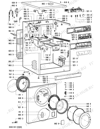 Схема №2 EXCELLENCE WA 1600 с изображением Декоративная панель для стиральной машины Whirlpool 481245213772
