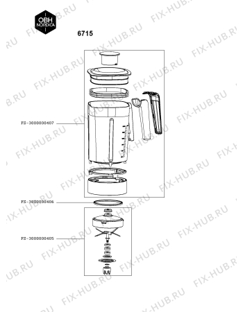 Схема №3 6715 с изображением Вал для кухонного измельчителя Seb FS-3000000401