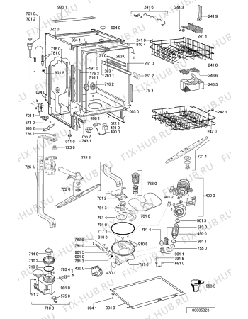 Схема №2 ADG63401N9 (F092038) с изображением Руководство для посудомоечной машины Indesit C00361005