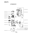 Схема №1 KP100810/7Z1 с изображением Крышка для электрокофеварки Krups MS-623367