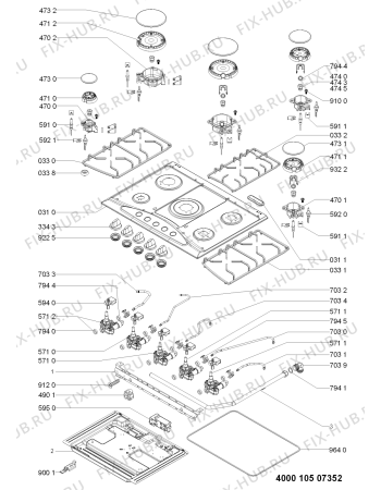Схема №2 AKS 328/IX с изображением Затычка для духового шкафа Whirlpool 481010400196