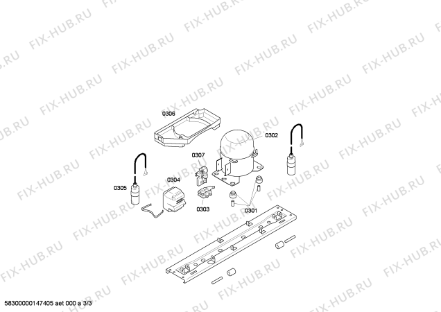 Схема №3 K8514X6FF с изображением Дверь для холодильной камеры Bosch 00244172