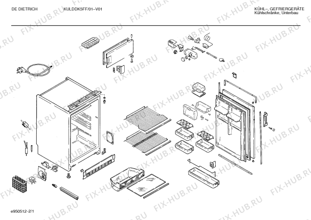 Схема №2 KULDDK5FF с изображением Декоративная планка для холодильной камеры Bosch 00297046