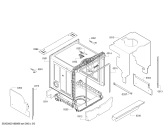 Схема №2 SBV24AX00H swiss edition с изображением Нижняя часть корпуса для посудомоечной машины Bosch 00688929