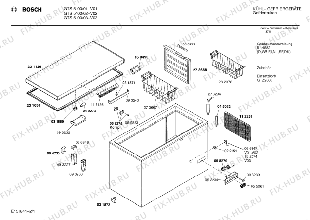 Схема №2 GTS5100 с изображением Ручка для холодильника Bosch 00093240