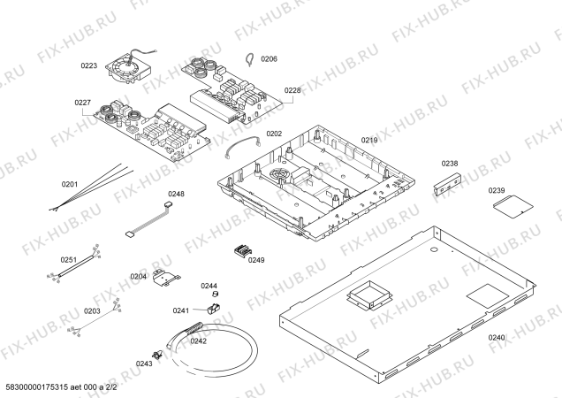 Схема №1 NIT8065UC BO.4I.80.PZ.28S.FS.Piezo с изображением Нижняя часть корпуса для духового шкафа Bosch 00682638