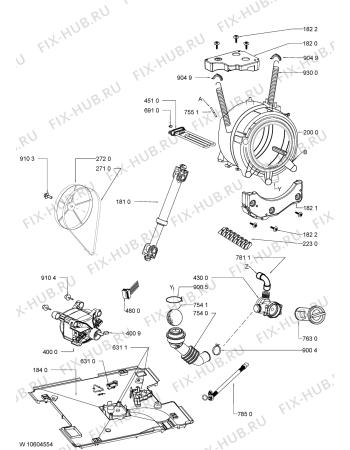 Схема №2 AWOE 9247 с изображением Микромодуль для стиралки Whirlpool 481010560971