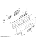 Схема №4 SE38M242 с изображением Передняя панель для электропосудомоечной машины Siemens 00448915