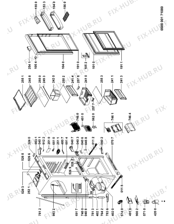 Схема №1 ART 869/A+/NF с изображением Поверхность для холодильника Whirlpool 481245088547