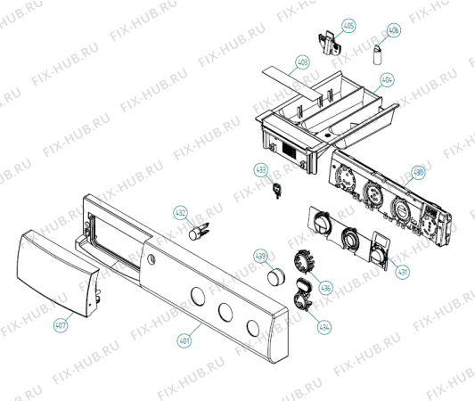 Схема №4 W6222 CE   -White (900003161, WM25.3) с изображением Обшивка для стиральной машины Gorenje 269439