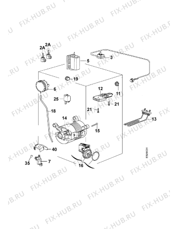 Взрыв-схема стиральной машины Aeg Electrolux LAV40850 - Схема узла Electrical equipment 268
