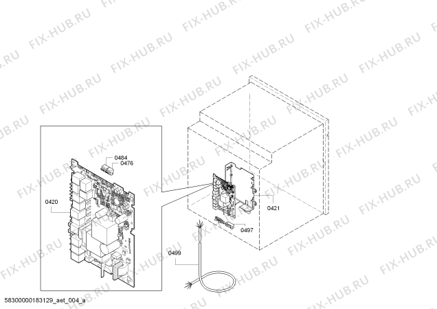 Взрыв-схема плиты (духовки) Bosch HBG655BB1C - Схема узла 04