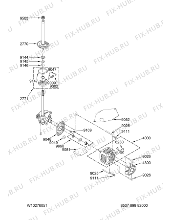 Схема №6 3LTE5243 AWM 911 с изображением Крышка Whirlpool 481946258136