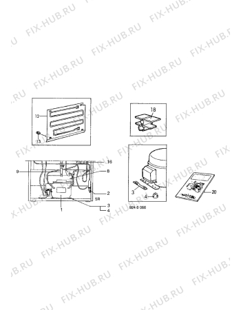 Взрыв-схема холодильника Electrolux ER3414B - Схема узла Cooling system 017