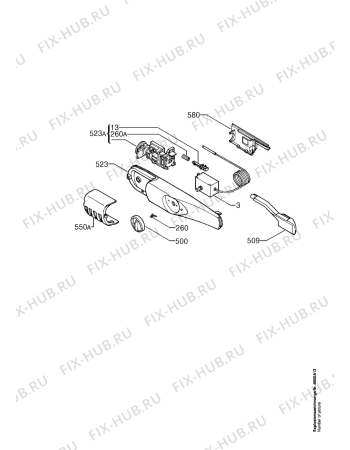 Взрыв-схема холодильника Aeg KT171 - Схема узла Electrical equipment