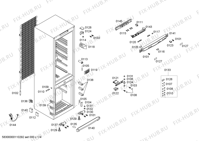 Схема №2 KGU34131 с изображением Стартовый узел для холодильной камеры Siemens 00497343