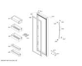 Схема №4 3FAL4651 с изображением Дверь для холодильника Bosch 00711768