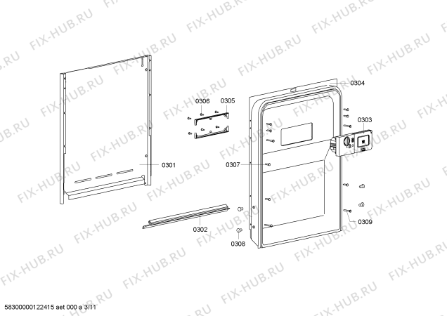 Схема №8 SM55E630CH с изображением Кабель для посудомойки Siemens 00642834