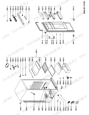 Схема №1 WM1800W (F091206) с изображением Другое для холодильника Indesit C00346253