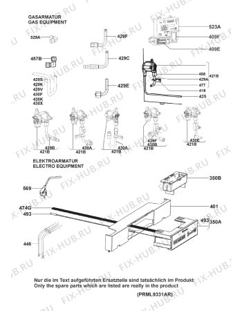 Взрыв-схема холодильника Dometic RML9331 - Схема узла Armature/fitting