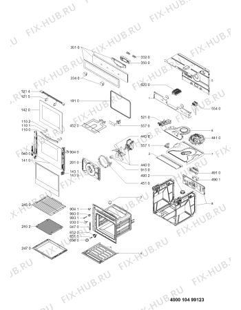 Схема №1 LPR 9024 с изображением Обшивка для духового шкафа Whirlpool 481010428926